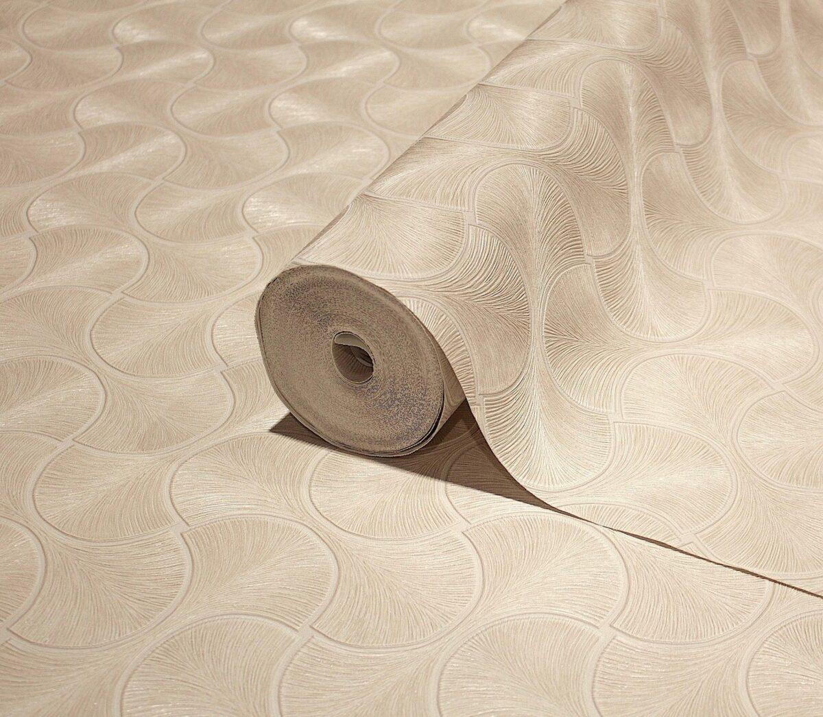 Geometric Design Wallpaper Cream Code 23201-3 - Image 1