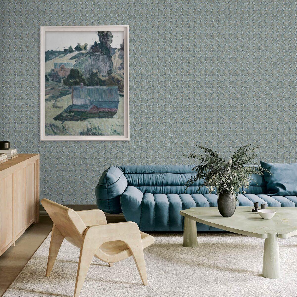 Geometric Design Wallpaper Green Code 23201-6 - Image 4