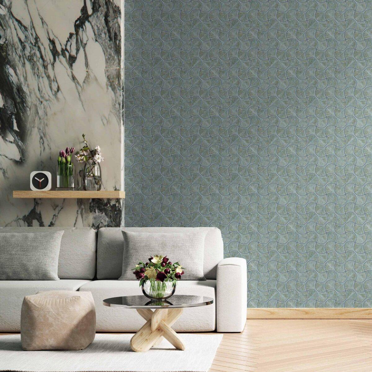 Geometric Design Wallpaper Green Code 23201-6 - Image 5