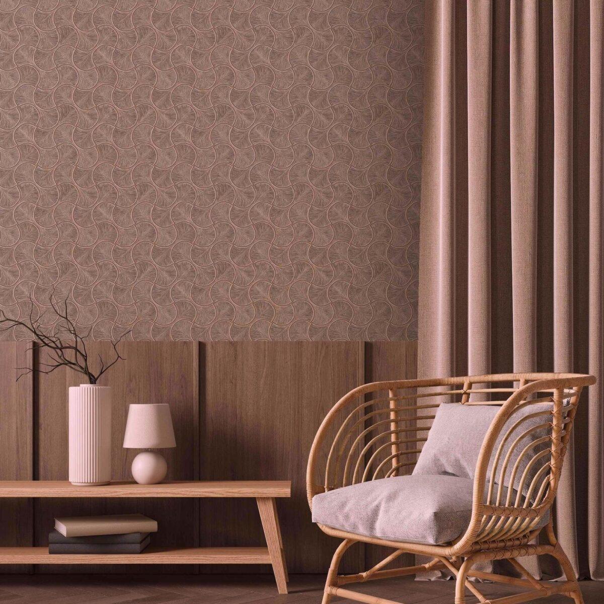 Geometric Design Wallpaper Dark Beige Code 23201-5 - Image 4