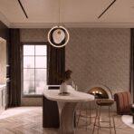 Geometric Design Wallpaper Dark Beige Code 23201-5 - Image 5