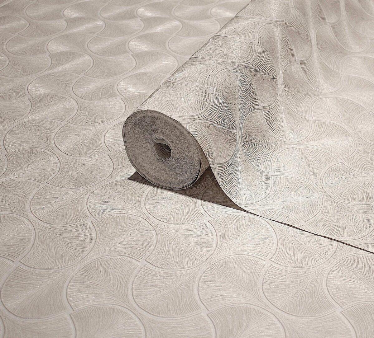 Geometric Design Wallpaper Silver Code 23201-2 - Image 1