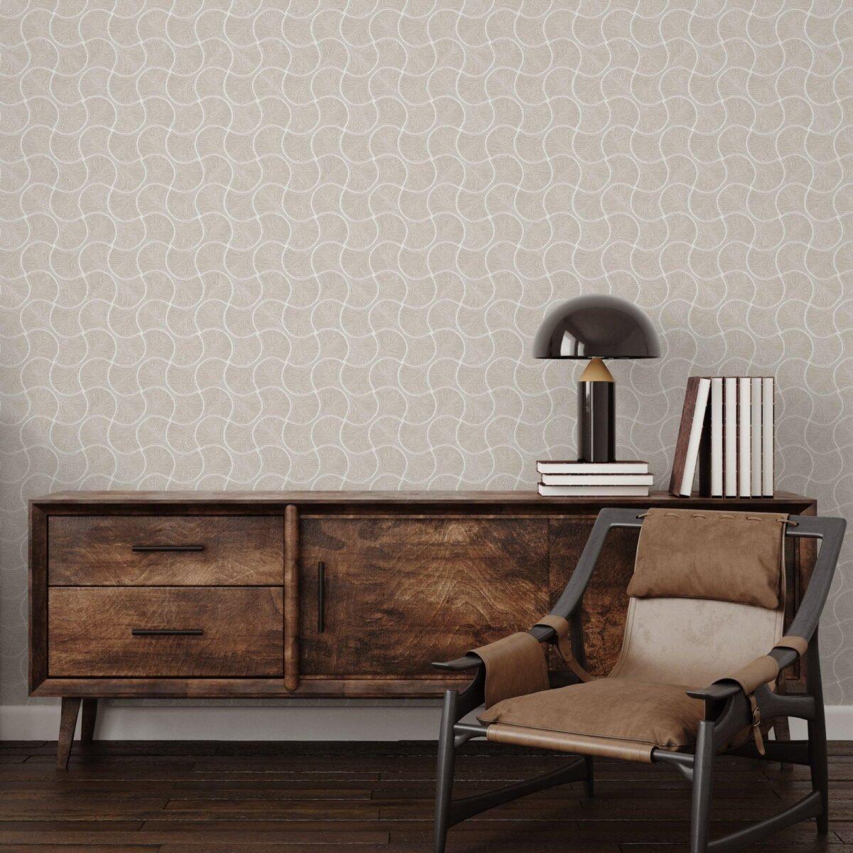 Geometric Design Wallpaper Silver Code 23201-2 - Image 4