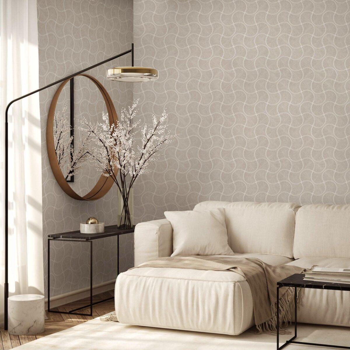 Geometric Design Wallpaper Silver Code 23201-2 - Image 5