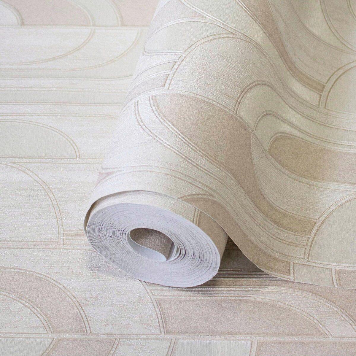 Modern Wallpaper Cream Code 1209-2 - Image 1