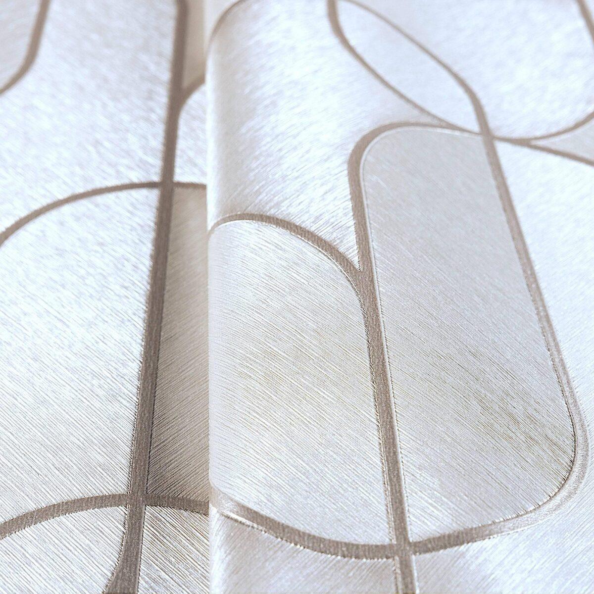 Modern Geometric Wallpaper Cream Code 1514-2 - Image 3