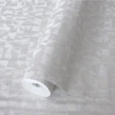 Modern Geometric Design Wallpaper Silver Code 1512-2