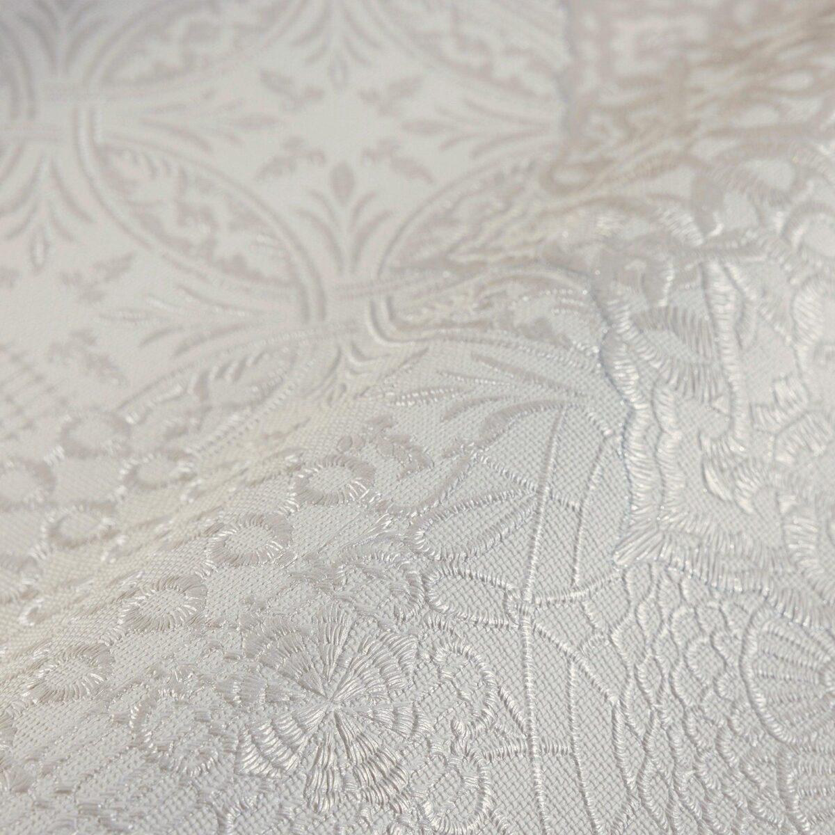 Geometric Damask Design Wallpaper Silver Code 1409-2 - Image 3