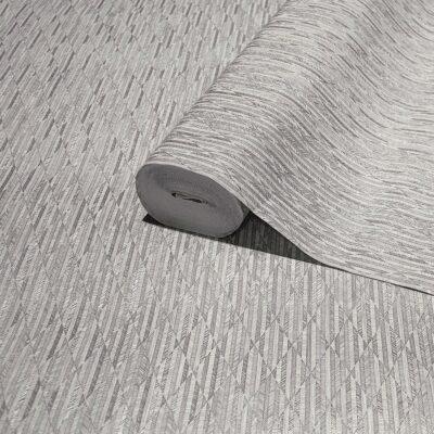 Striped Geometric Design Wallpaper Light Gray Code 23205-3