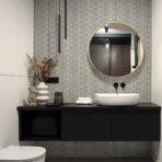 Striped Geometric Design Wallpaper Light Gray Code 23205-3 - Image 4