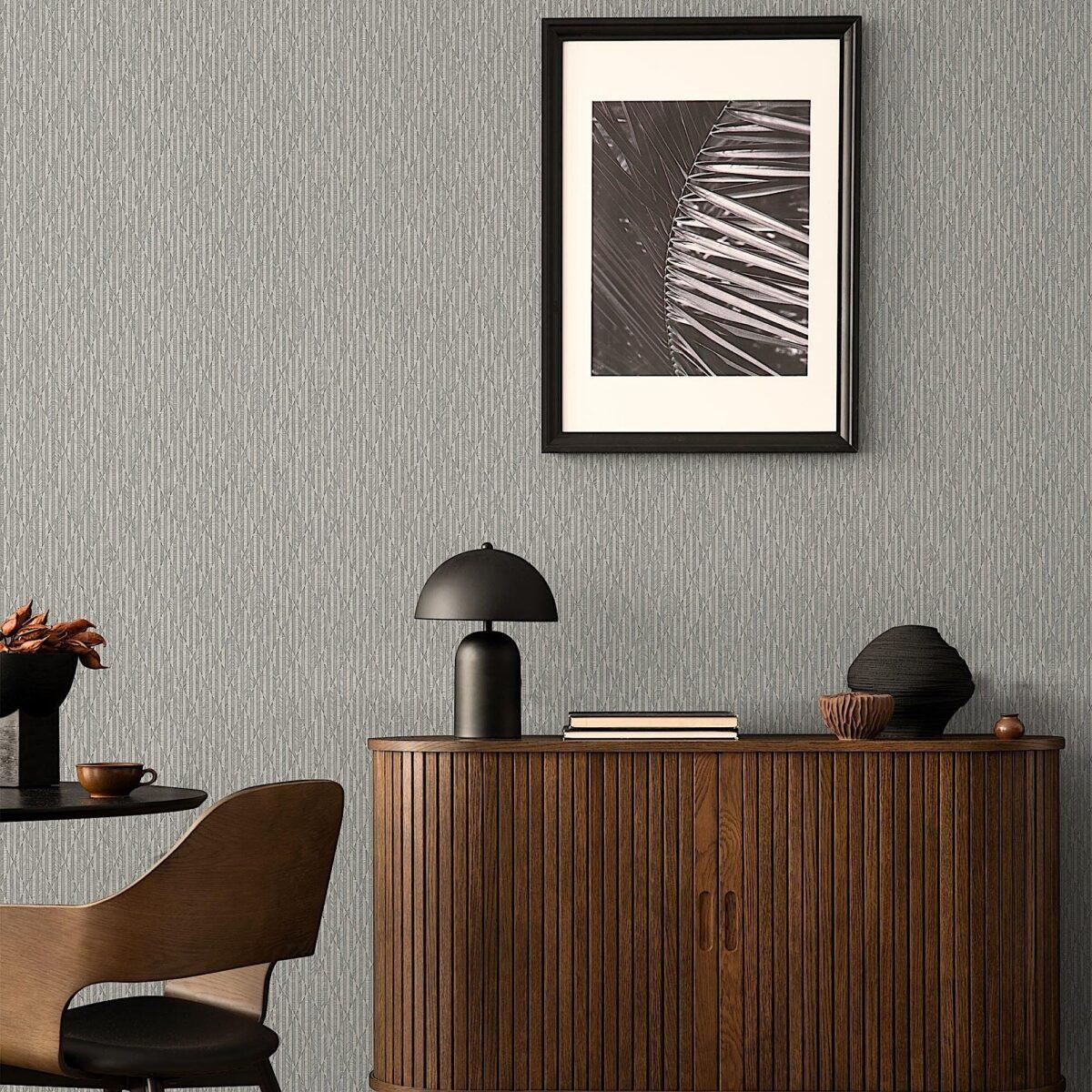 Striped Geometric Design Wallpaper Light Gray Code 23205-3 - Image 5