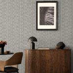 Striped Geometric Design Wallpaper Light Gray Code 23205-3 - Image 5