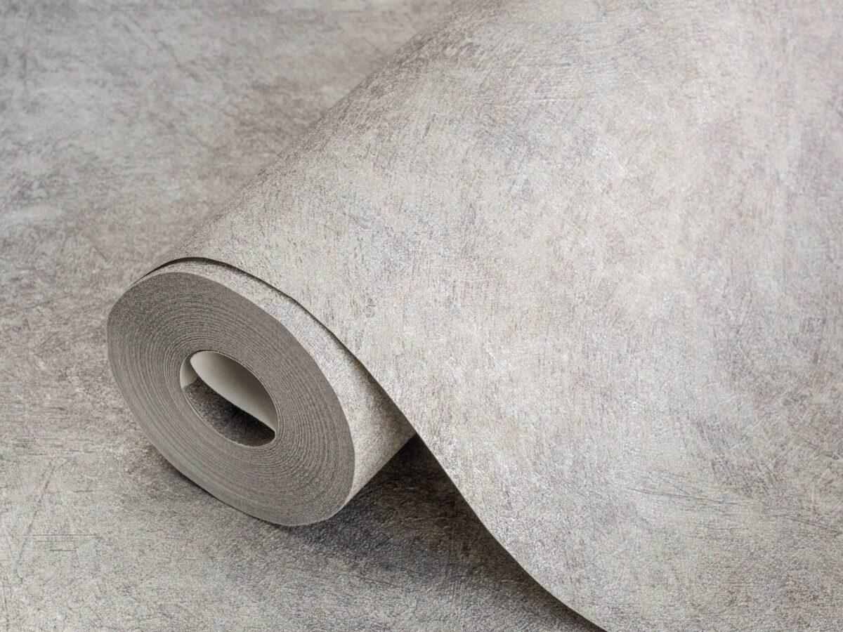 Rough Paint Texture Wallpaper Gray Code 3717-3 - Image 1