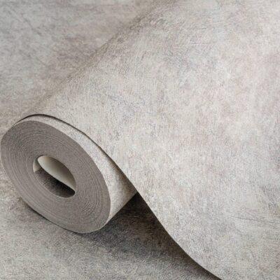 Rough Paint Texture Wallpaper Gray Code 3717-3