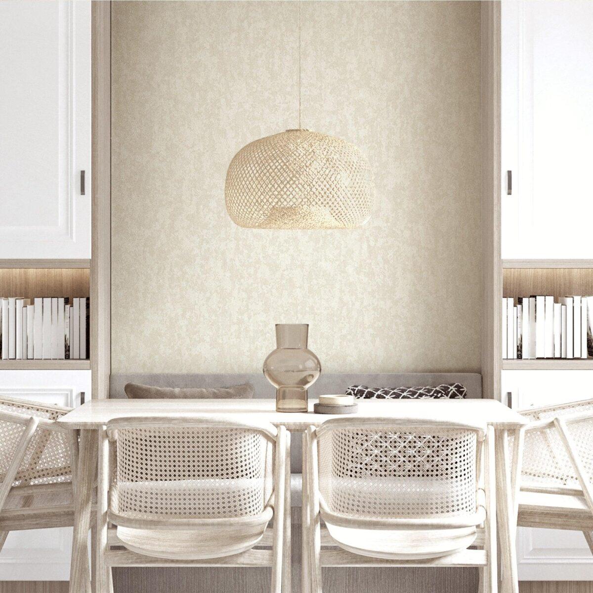Plain Texture Wallpaper Cream Code 1203-2 - Image 5