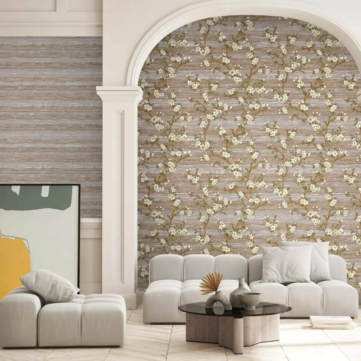 Floral Design Wallpaper Brown Code 1505-4 - Image 6
