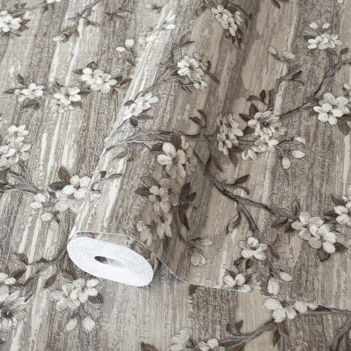 Floral Design Wallpaper Gray Code 1505-3 - Image 1