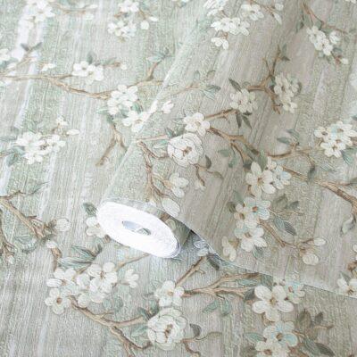 Floral Design Wallpaper Green Code 1505-2