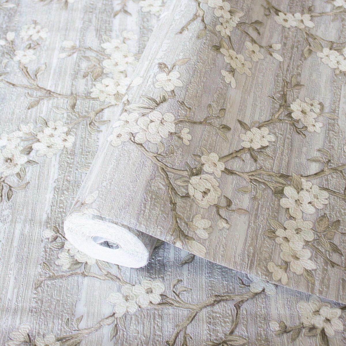 Floral Design Wallpaper Cream Code 1505-1 - Image 1