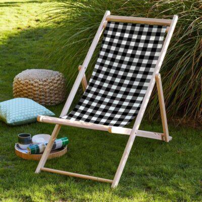 Code - SZL18 - White, Black Deck Chair Collection