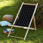 Code - SZL21 - Gray, Black Deck Chair Collection