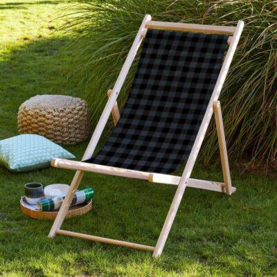 Code - SZL21 - Gray, Black Deck Chair Collection