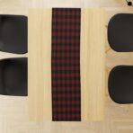 Code TR113 - Table Runner Collection Black, Red - Image 2