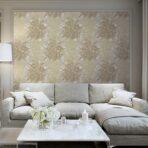 Floral detailed Rococo damask pattern wallpaper Brown Code 7805-3 - Image 2