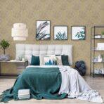Floral detailed Rococo damask pattern wallpaper Brown Code 7805-3 - Image 6