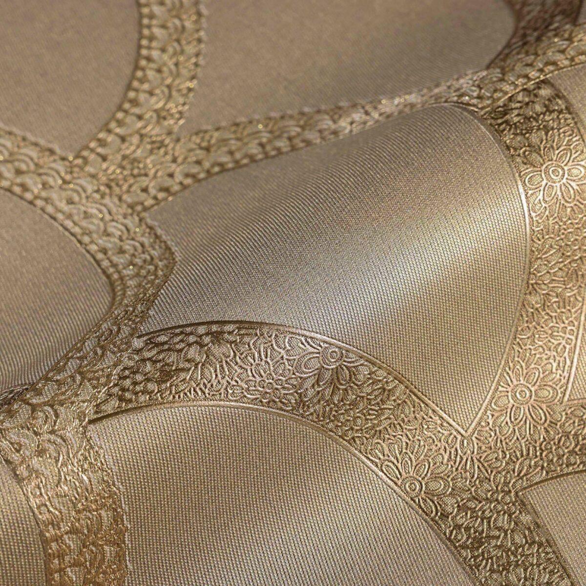 Simple waves ornament wallpaper Brown Code 7811-4 - Image 3