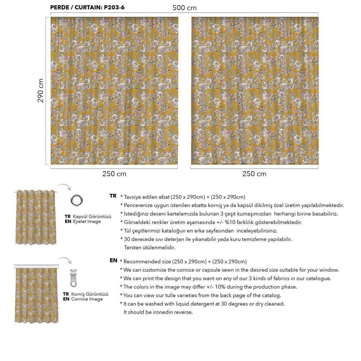 AdaHome Eyelet Curtains Collection Available in a Variety of Martials and Multicoloured - Code P203 - Image 6