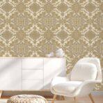 Damask Design Wallpaper Cream Code 1301-4 - Image 2