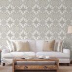 Damask Design Wallpaper Silver Code 1301-2 - Image 6