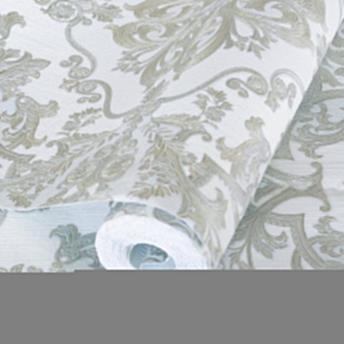 Damask Design Wallpaper White Code 1301-1 - Image 1