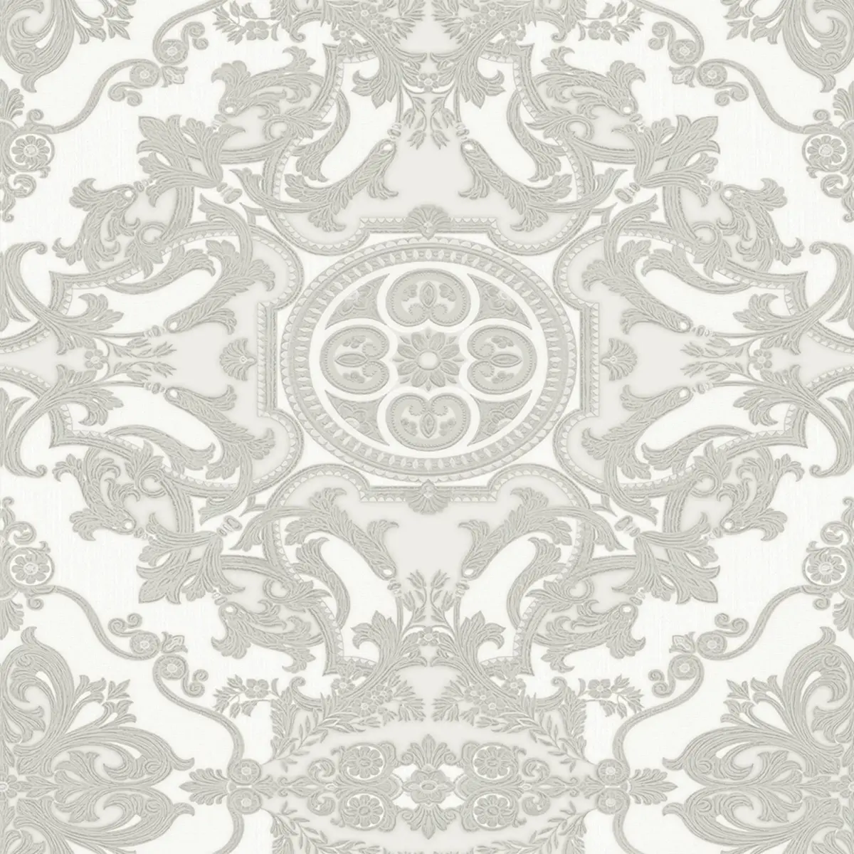 Damask Design Wallpaper White Code 1301-1 - Image 5