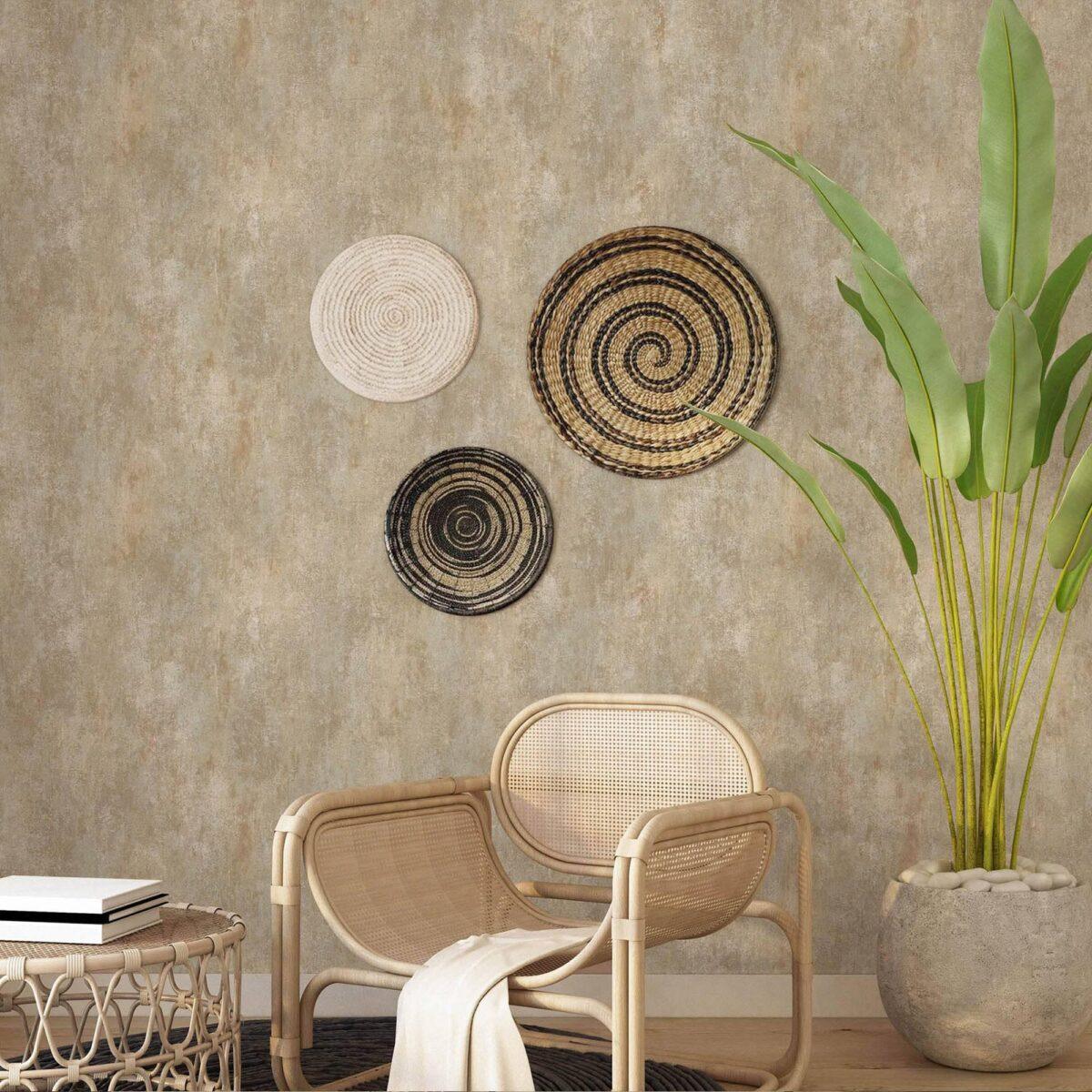Modern Plain Design Wallpaper Beige Code 23111-5 - Image 2