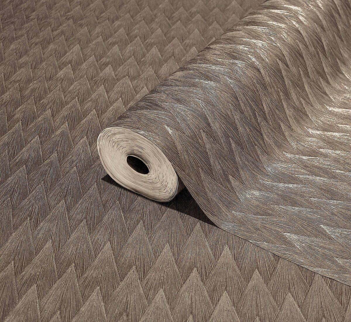 Geometric Design Wallpaper Brown Code 23202-5 - Image 1