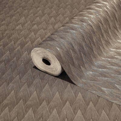 Geometric Design Wallpaper Brown Code 23202-5