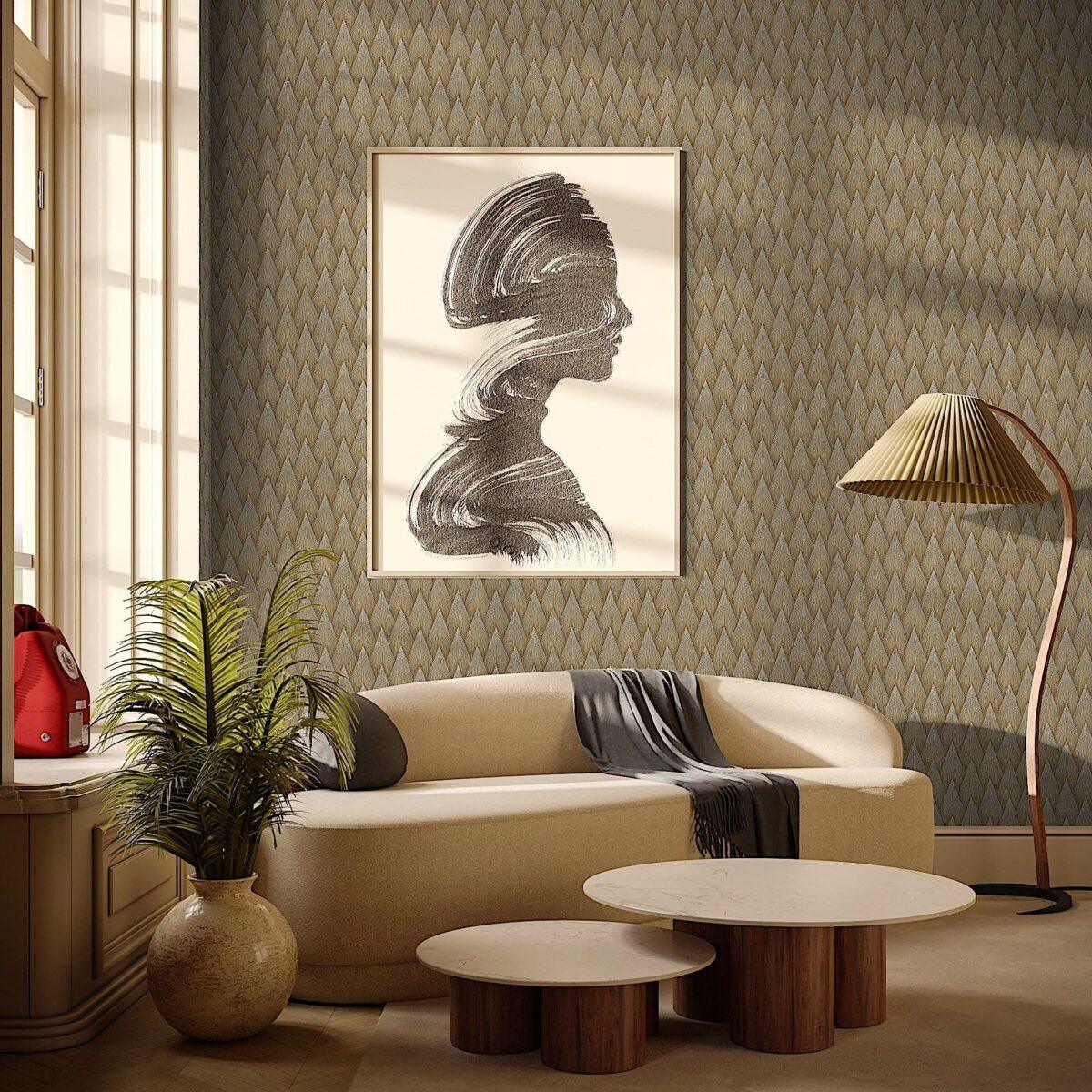 Geometric Design Wallpaper Brown Code 23202-5 - Image 5
