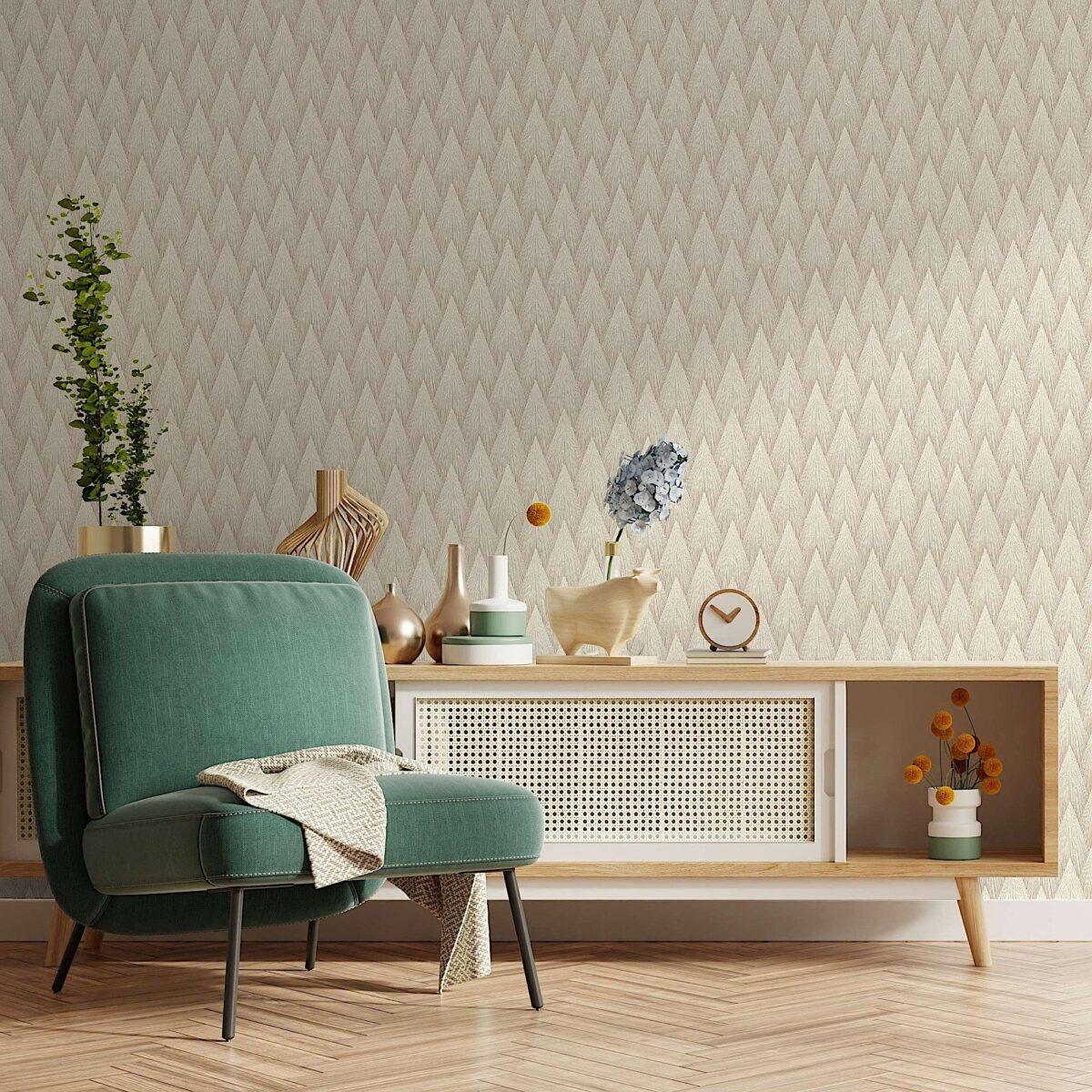 Geometric Design Wallpaper Cream Code 23202-3 - Image 4