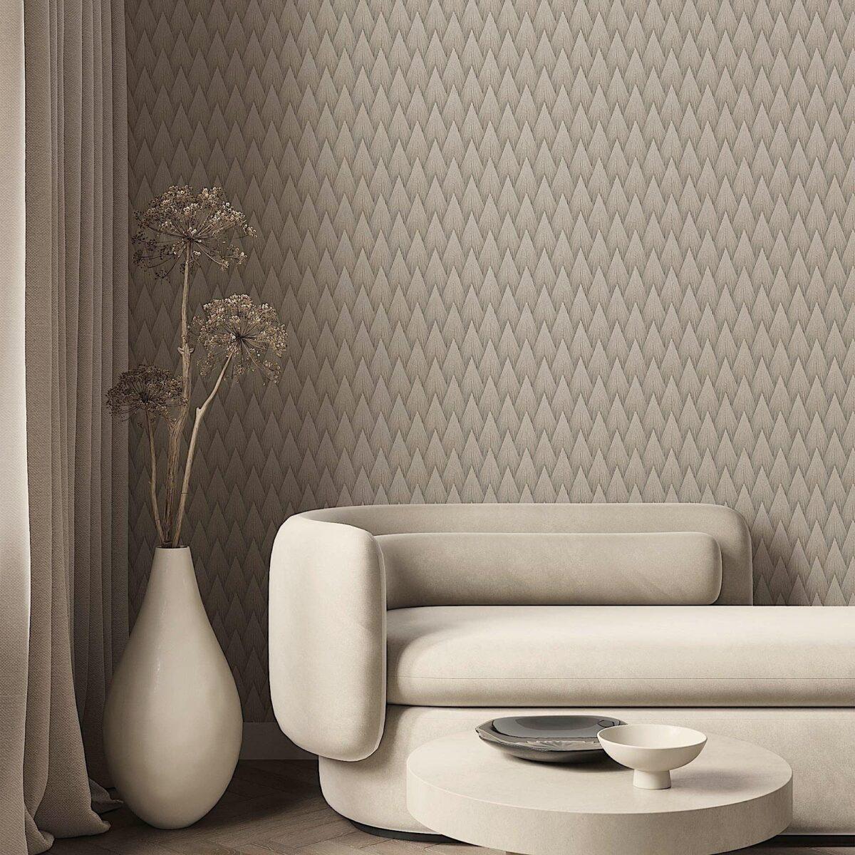 Geometric Design Wallpaper Gray Code 23202-2 - Image 5