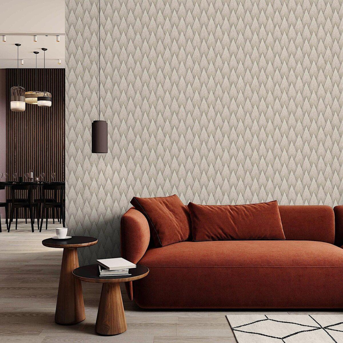 Geometric Design Wallpaper Gray Code 23202-2 - Image 4