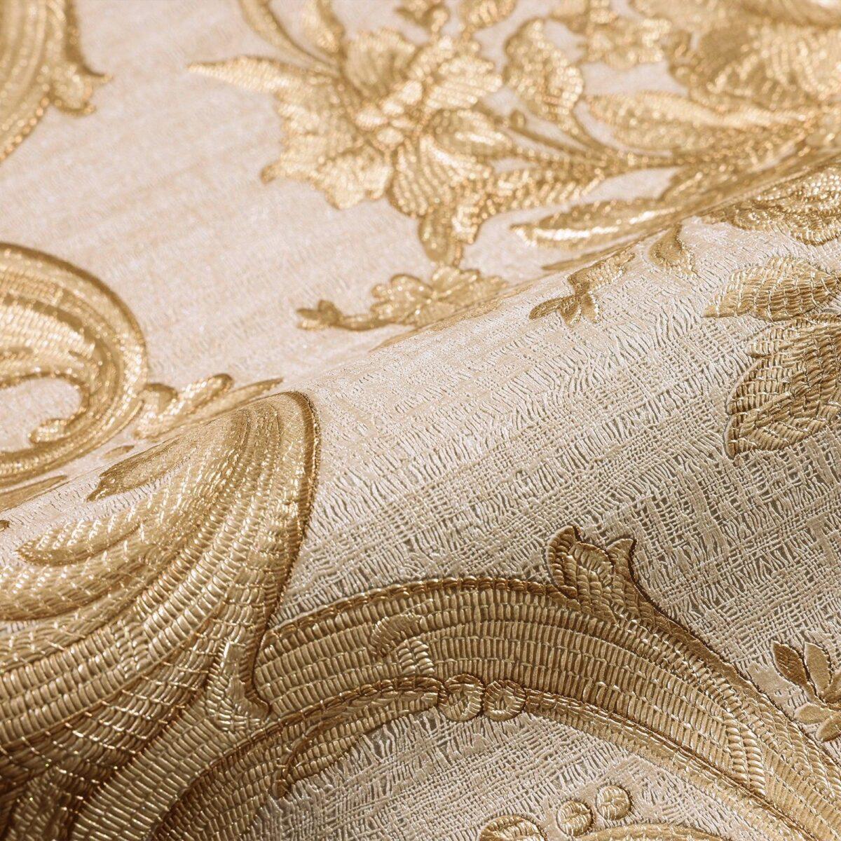 Classical Damask Wallpaper Beige Code 1310-3 - Image 4