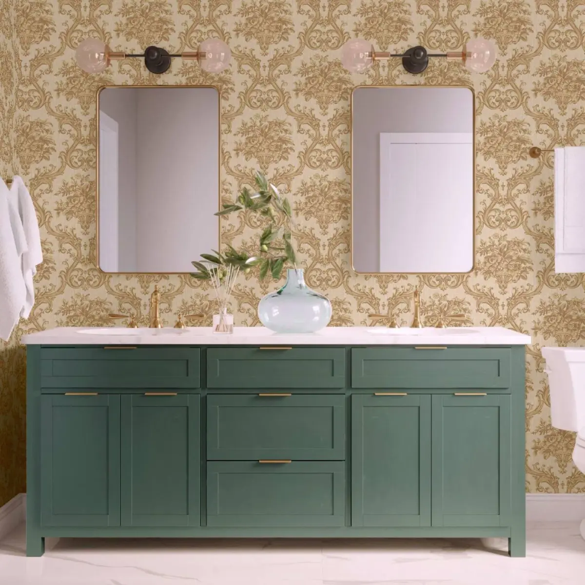 Classical Damask Wallpaper Beige Code 1310-3 - Image 8
