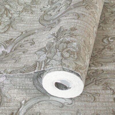 Classical Damask Wallpaper Gray Code 1310-4