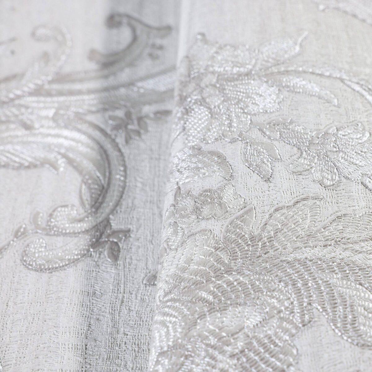 Classical Damask Wallpaper White Code 1310-1 - Image 3