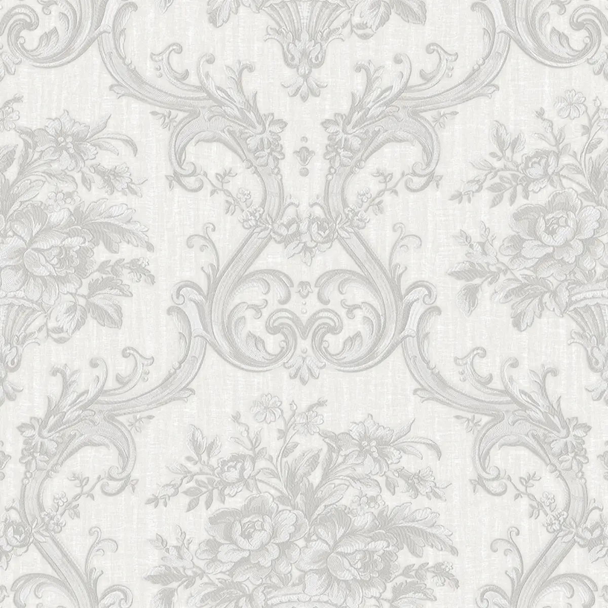Classical Damask Wallpaper White Code 1310-1 - Image 5