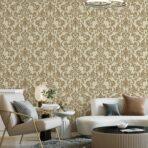 Floral Damask Wallpaper Brown Code 1305-4 - Image 2
