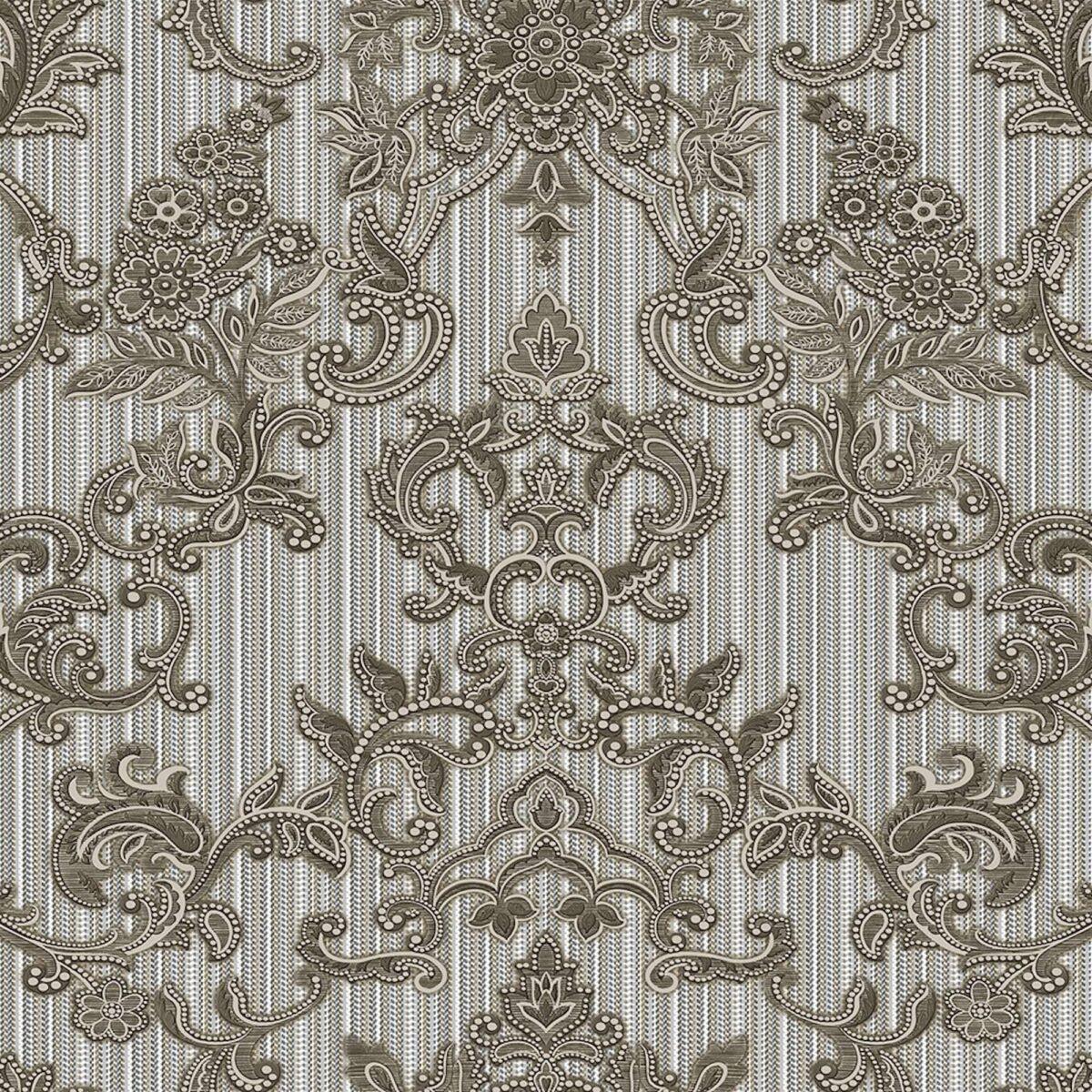 Floral Damask Wallpaper Gray Code 1305-5 - Image 5