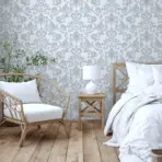 Floral Damask Wallpaper Silver Code 1305-2 - Image 6